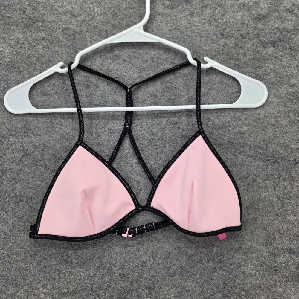 Victoria Secret Bikini Top Womens Medium Teeny Triangle Pink
